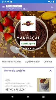 MannAçaí android App screenshot 4